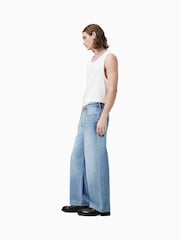 AllSaints Blue Lenny 100% Organic Cotton Jeans - Image 5 of 9