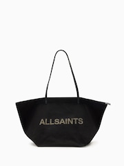 AllSaints Black Serafina Canvas Tote Bag - Image 1 of 5