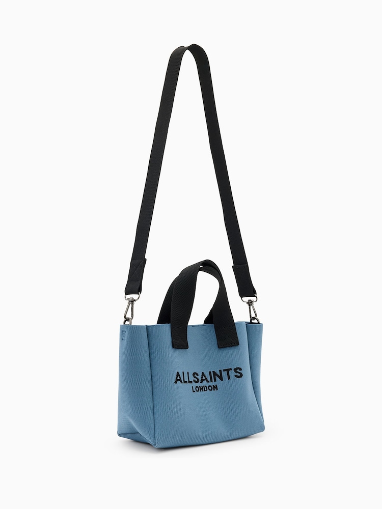 AllSaints Blue Izzy Mini Tote Bag - Image 2 of 6