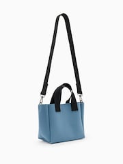 AllSaints Blue Izzy Mini Tote Bag - Image 3 of 6