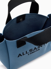 AllSaints Blue Izzy Mini Tote Bag - Image 4 of 6