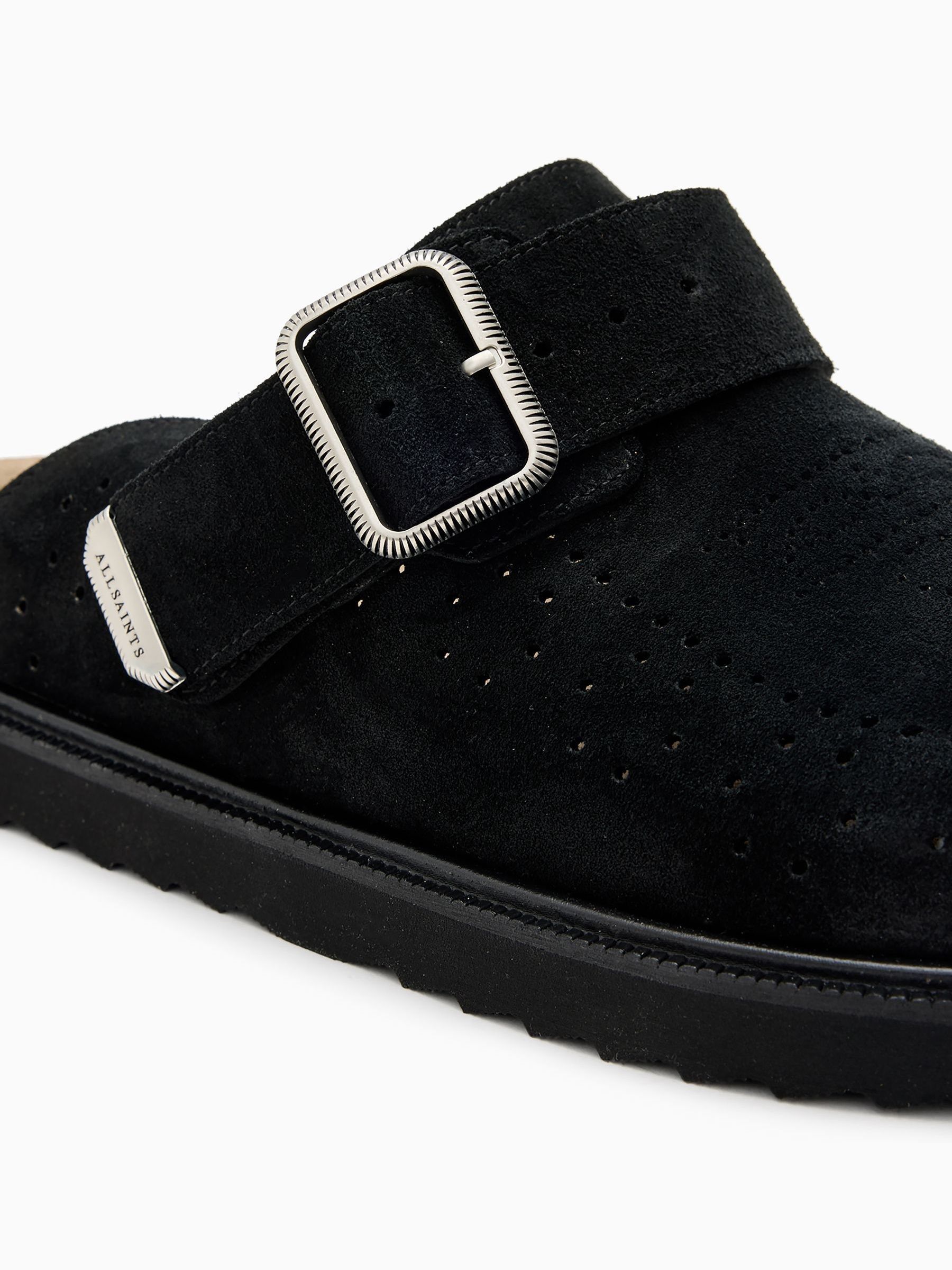 Buy AllSaints Black Randal Mules from Next USA