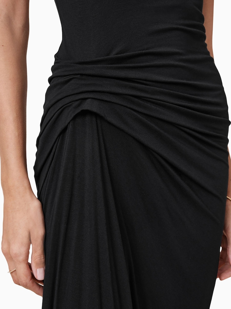 AllSaints Black Rivi Dress - Image 5 of 8