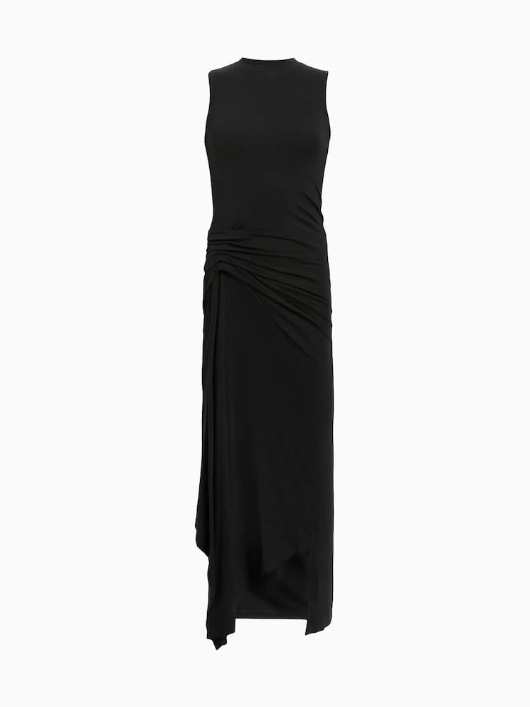 AllSaints Black Rivi Dress - Image 8 of 8