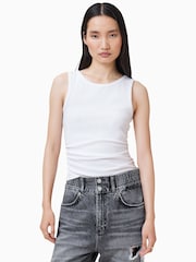 AllSaints White Katarina Tank - Image 1 of 8