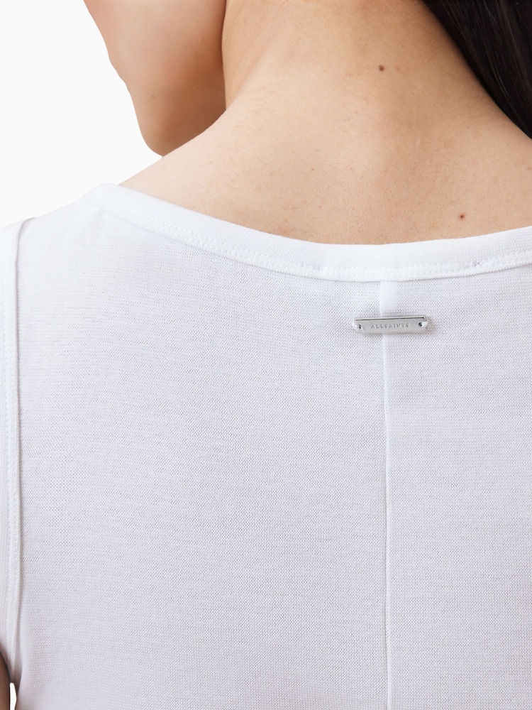 AllSaints White Katarina Tank - Image 7 of 8