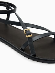 AllSaints Black Tyla Sandals - Image 4 of 5