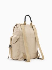 AllSaints Cream Mars Rope Backpack - Image 2 of 6