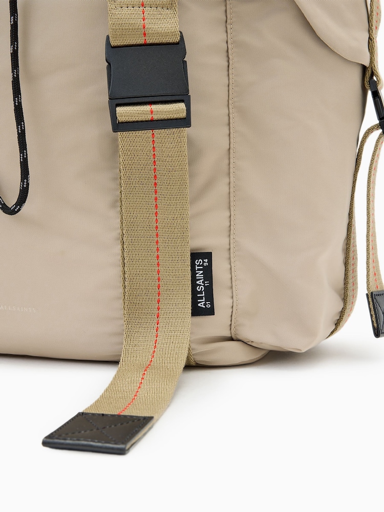 AllSaints Cream Mars Rope Backpack - Image 6 of 6