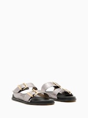 AllSaints Grey Magda Stud Sandals - Image 2 of 5