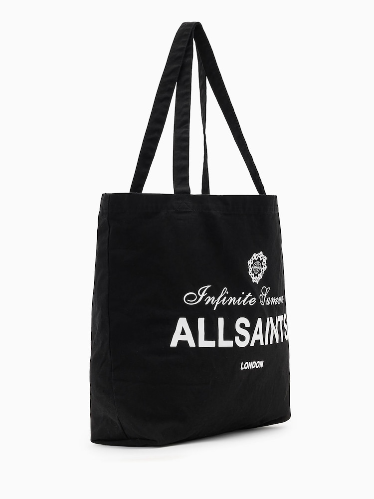 AllSaints Black Soleil Graphic Tote Bag - Image 3 of 5