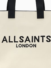 AllSaints Cream Izzy E/W Tote Bag - Image 4 of 5