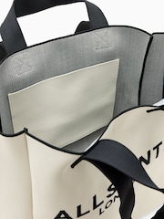 AllSaints Cream Izzy E/W Tote Bag - Image 5 of 5