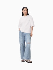 AllSaints White Aroma Amelie 100% Organic Cotton T-Shirt - Image 5 of 9
