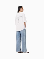 AllSaints White Aroma Amelie 100% Organic Cotton T-Shirt - Image 8 of 9