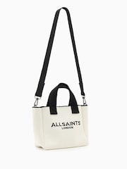 AllSaints White Izzy Mini Tote Bag - Image 2 of 6
