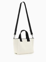AllSaints White Izzy Mini Tote Bag - Image 3 of 6