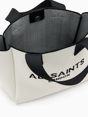 AllSaints White Izzy Mini Tote Bag - Image 4 of 6