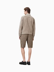 AllSaints Brown Alva Carpenter Cotton Shorts - Image 2 of 7