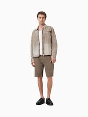 AllSaints Brown Alva Carpenter Cotton Shorts - Image 4 of 7