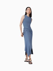 AllSaints Blue Rivi Dress - Image 4 of 7