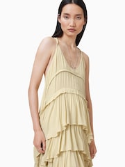 AllSaints Cream Cavarly Dress - Image 3 of 8