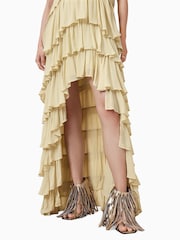 AllSaints Cream Cavarly Dress - Image 5 of 8