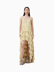 AllSaints Cream Cavarly Dress - Image 6 of 8