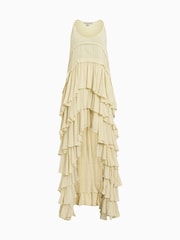 AllSaints Cream Cavarly Dress - Image 8 of 8