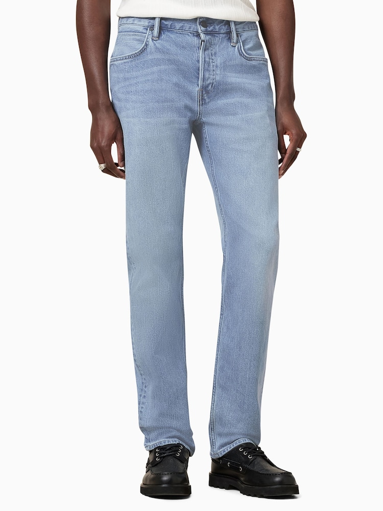 AllSaints Blue Light Iggy Jeans - Image 9 of 10