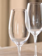 Set of 4 Clear Nova Crystal Glasses White Wine - Image 2 of 3