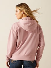 Ariat Pink Breeze Full Zip Logo Hoodie - صورة 2 من 4