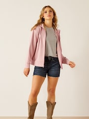 Ariat Pink Breeze Full Zip Logo Hoodie - صورة 3 من 4