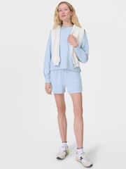 Sweaty Betty Blue Sand Wash Cloud Weight HW Shorts - Image 2 of 6
