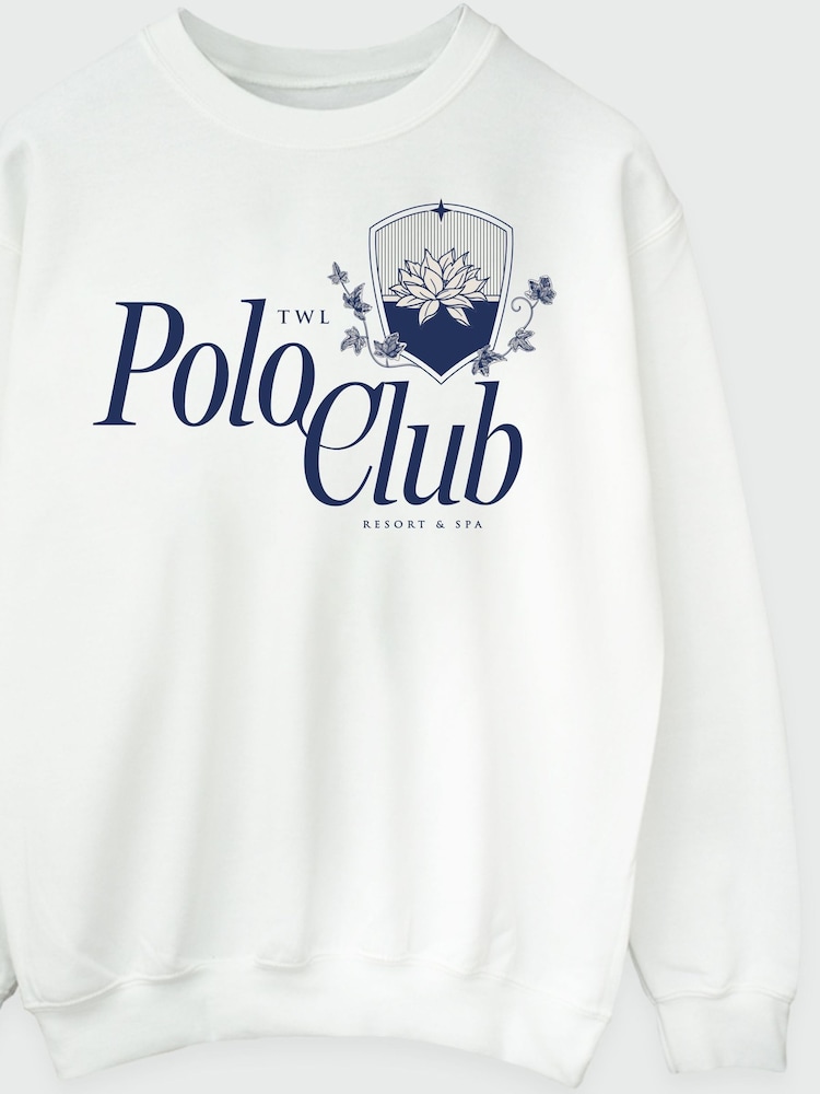 Brands In White Lotus Polo Club Women White Sweatshirt - Image 4 of 4