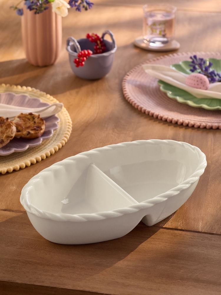 Natural Twist 2 Part Serve Dish - Image 2 of 4