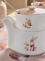 Natural Bunny Stacking Gravyboat and Condiment Pot - Image 3 of 5
