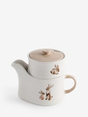 Natural Bunny Stacking Gravyboat and Condiment Pot - Image 4 of 5