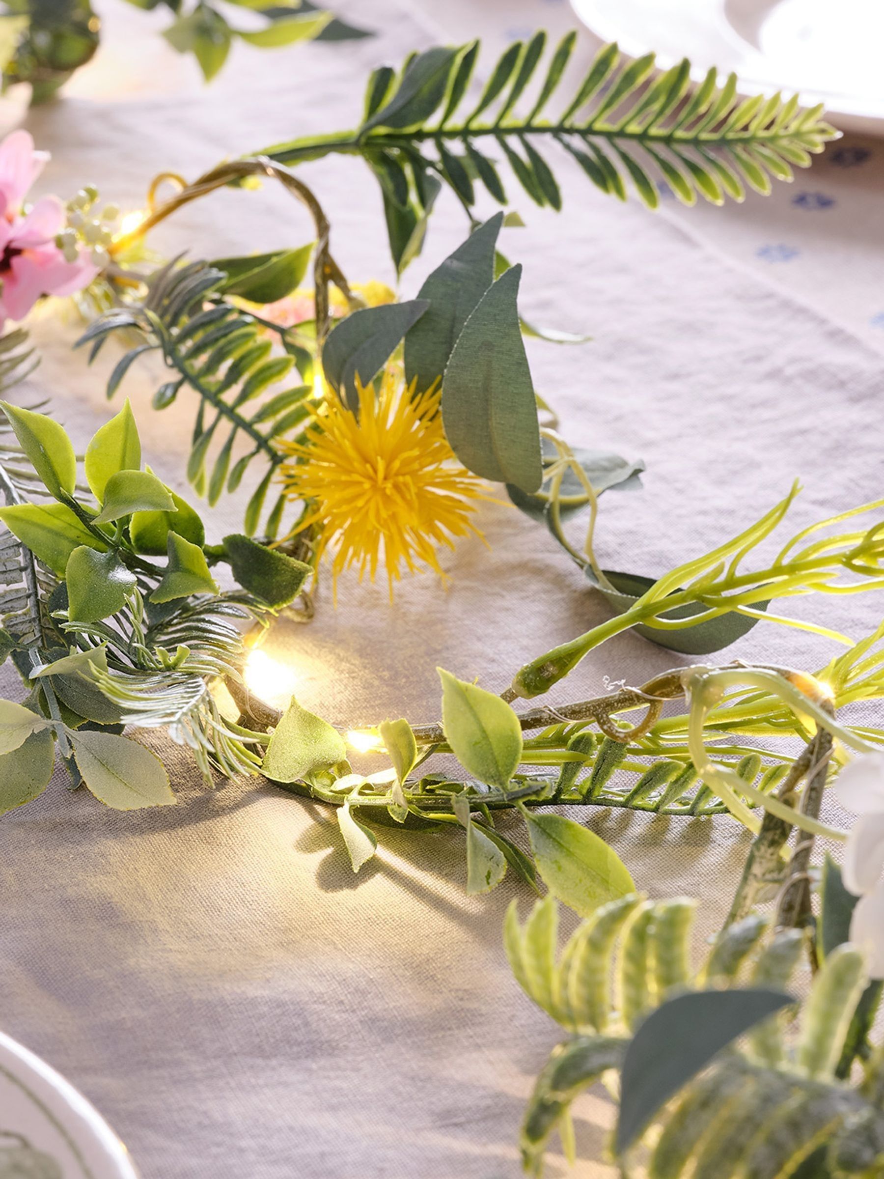 Buy Lights4fun 1.5m Pre Lit Spring Flower Garland from the Next UK ...