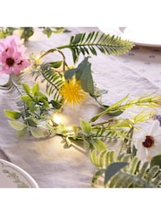 Lights4fun 1.5m Pre Lit Spring Flower Garland - Image 3 of 4