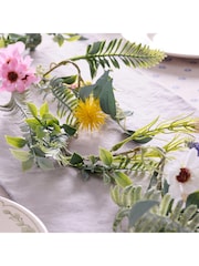 Lights4fun 1.5m Pre Lit Spring Flower Garland - Image 4 of 4