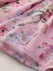 Lilac Purple Printed - 3D Flower Party Dress (3mths-8yrs) - Bild 8 von 8