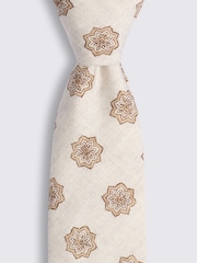 MOSS Natural Bottinelli Geometric Tie - Image 2 of 2