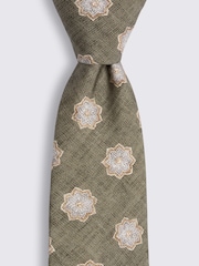MOSS Green Bottinelli Geometric Tie - Image 2 of 2