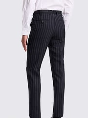 MOSS Blue Italian Tailored Fit Stripe Trousers - Image 2 of 3