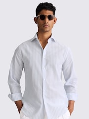 MOSS Blue Sky Bengal Stripe Shirt - Image 1 of 5