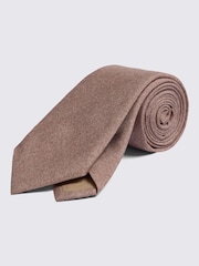 MOSS Pink Bottinelli Silk Semi-Plain Tie - Image 1 of 2