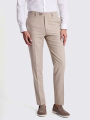 MOSS Natural Tailored Fit Trousers - Image 1 of 3