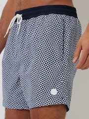 Threadbare Dark Blue Swim Shorts 2 Pack - Image 5 of 5