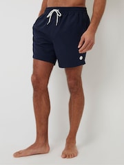 Threadbare Blue Chrome Swim Shorts 2 Pack - Image 2 of 5